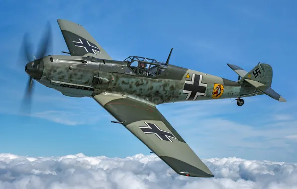 Bf 109, Messerschmitt, Me-109, Air force, The Second World War, Luftwaffe, Messerschmitt Bf.109E