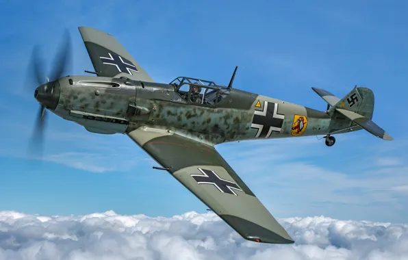 Picture Bf 109, Messerschmitt, Me-109, Air force, The Second World War, Luftwaffe, Messerschmitt Bf.109E