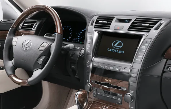 Machine, auto, lexus, sedan, salon, Lexus, hybrid, dashboard
