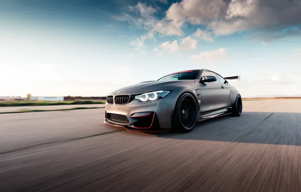 Picture BMW, road, speed, BMW M4