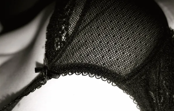 Chest, black, bra