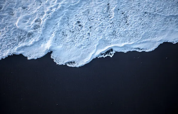 Picture sand, foam, shore, wave, surf