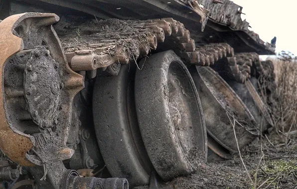 Wheels, war, tank, destruction