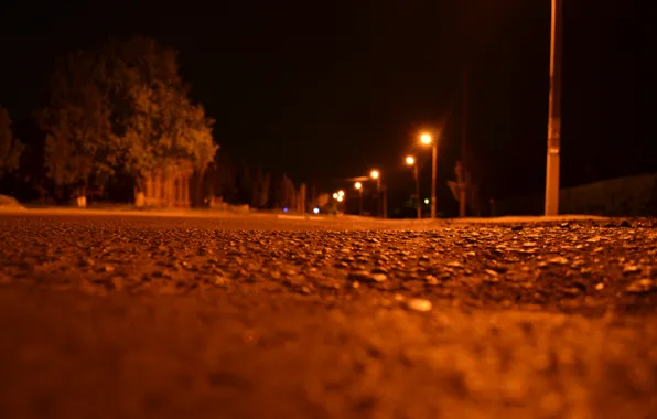 Picture night, street, lights