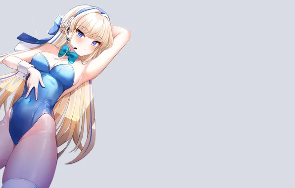 Girl, blue, anime, blonde, babe, bunny, toki, petite
