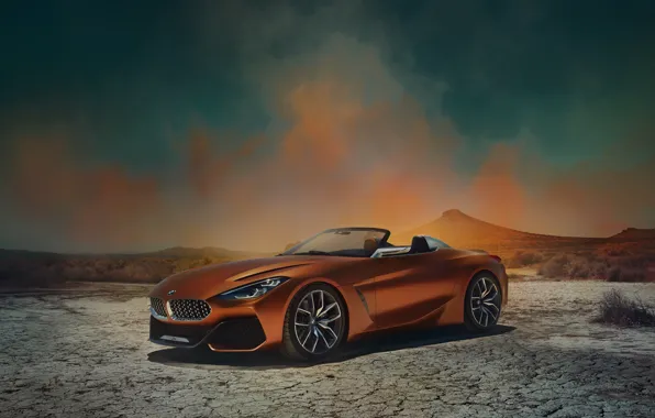 Desert, BMW, Roadster, 2017, Z4 Concept
