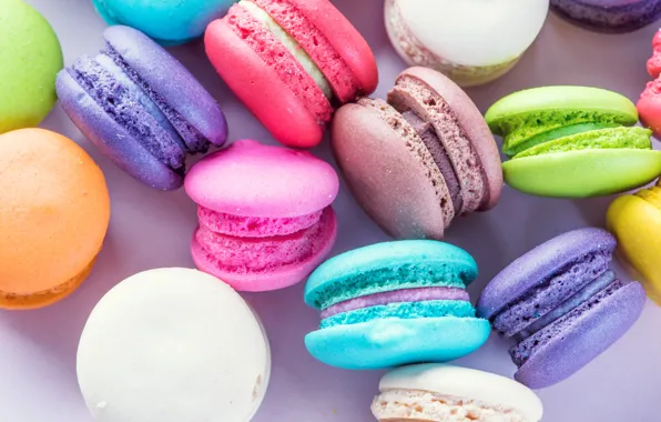 Colorful, dessert, cakes, sweet, sweet, dessert, macaroon, french