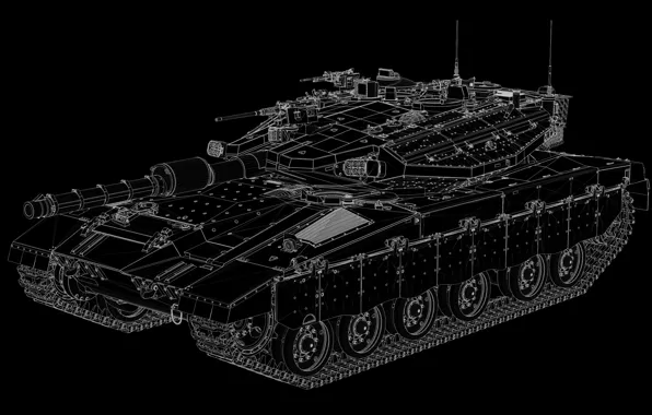Picture background, tank, combat, Merkava, Merkava-IIID