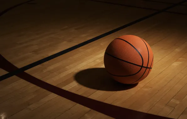 Picture Wallpaper, the ball, shadow, Sport, basketball