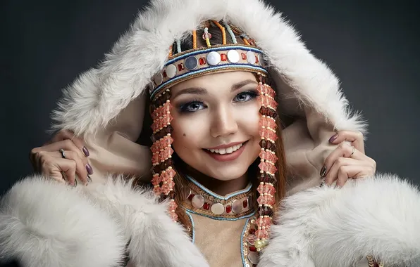 Woman, beautiful, sweet, asian, adorable, national costume