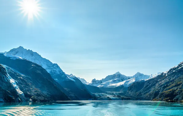 Picture blue, background, alaska, bay, adventure, attraction, alaska cruise