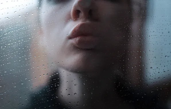 Glass, drops, sponge, Aleks Five