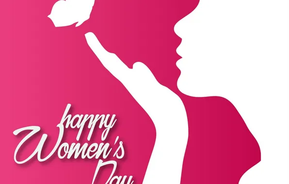 Happy, March 8, day, womens