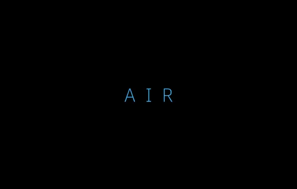 Picture background, black, minimalism, the air, the word