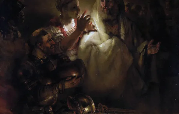 Picture picture, religion, mythology, Rembrandt van Rijn, Peter's Denial