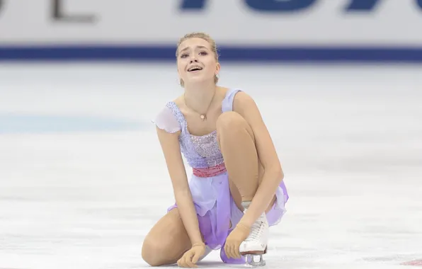 Ice, figure skating, ice, Russia, sitting, Russia, skater, Elena Radionova