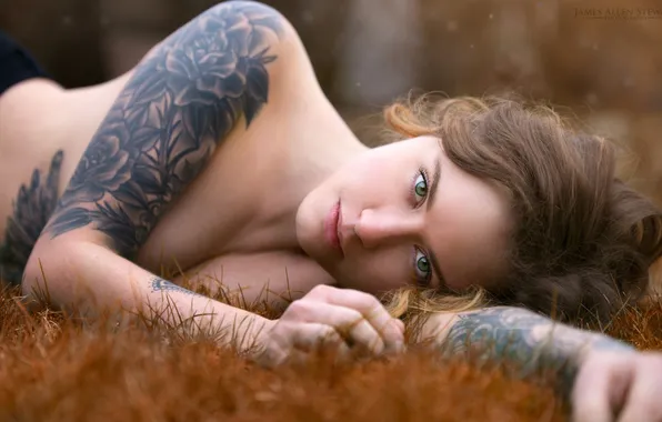 Chest, look, sexy, pose, model, body, hands, makeup