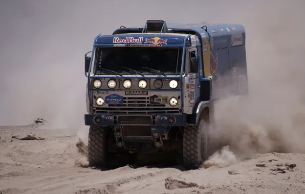 Download wallpaper Blue, Red Bull, KAMAZ, Rally, KAMAZ, Dakar, Dakar ...