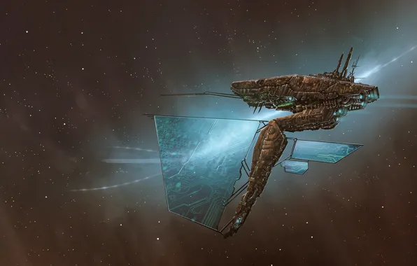 Stars, Space, Ship, Fantasy, Stars, Space, Art, Spaceship