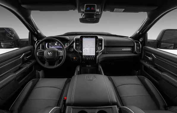 Interior, Pickup, Night Edition, Power, Ram, Crew Cab, 2025, Ram 3500 Laramie