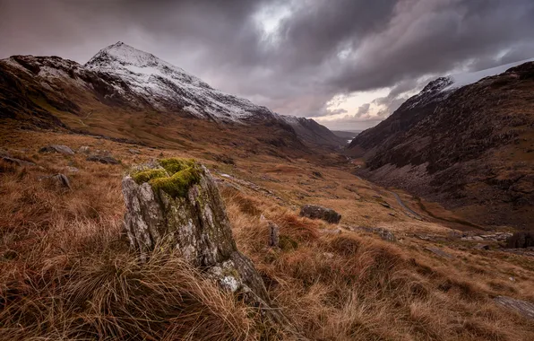 The sky, mountains, nature