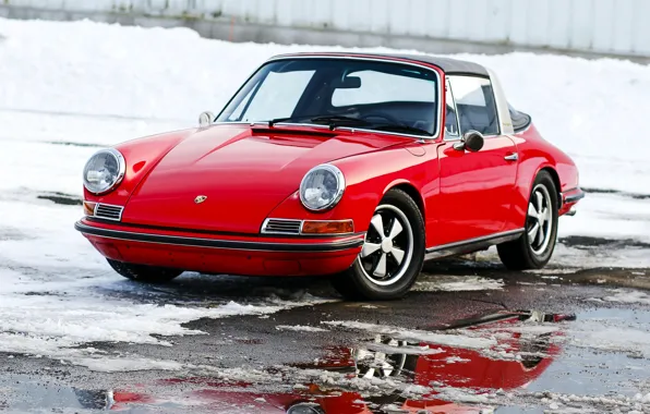 Winter, 911, Porsche, 1969, Porsche, classic, Targa, Targa