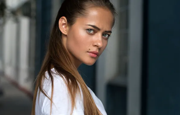 Picture look, portrait, brown hair, beauty, bokeh, Olya, Dmitry Sn