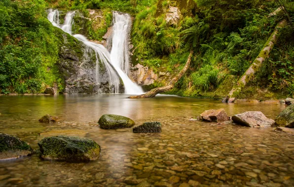 River, stones, waterfall, Germany, cascade, Germany, Baden-Württemberg, Baden-Württemberg