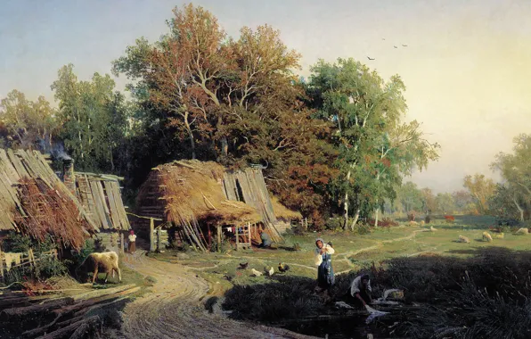 Picture, Village, Vasiliev