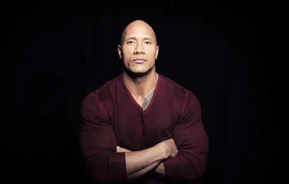 Look, pose, tattoo, tattoo, actor, muscle, wrestler, Dwayne Johnson