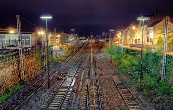 Picture the way, hdr, trains