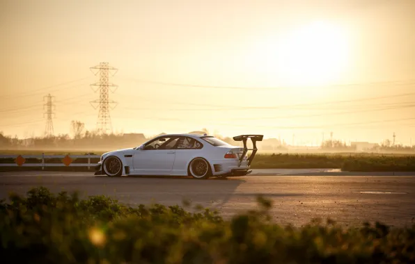 BMW, E46, low, stance, Work, Wide, Work VS-XX, BellyScraper