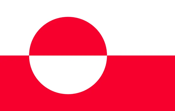 Flag, red, white, Greenland, fon, flag, greenland