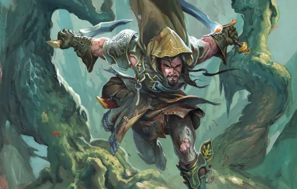 Picture Magic: The Gathering, Jesper Ejsing, The Ranger from the Outskirts, Borderland Ranger