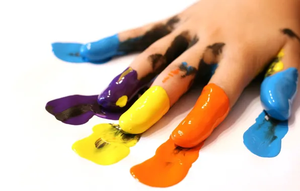 Paint, Hand, fingers