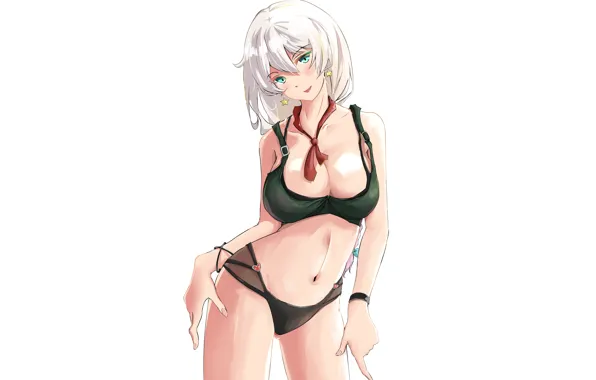 Girl, sexy, lingerie, pantsu, bra, cleavage, panties, long hair