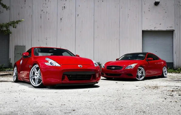 Infiniti, red, red, Nissan, infiniti, Nissan, G37, G-Series