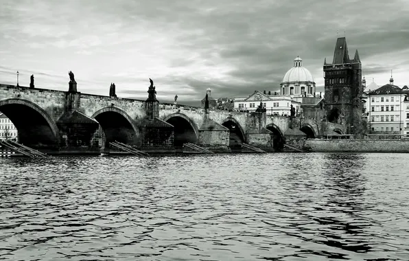 Prague, Charles bridge, Wallpapers Czech Republic