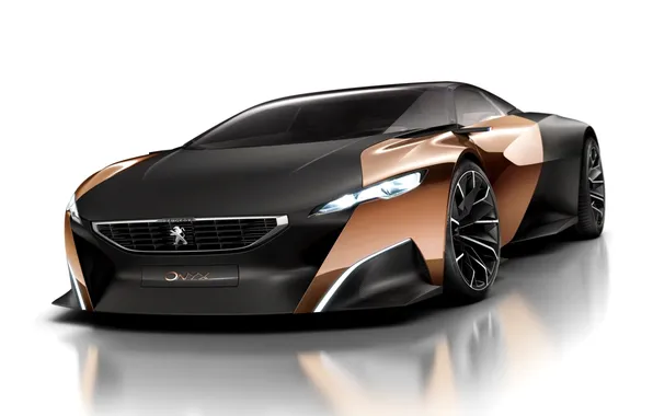 Concept, background, Peugeot, the concept, Peugeot, supercar, the front, Onyx