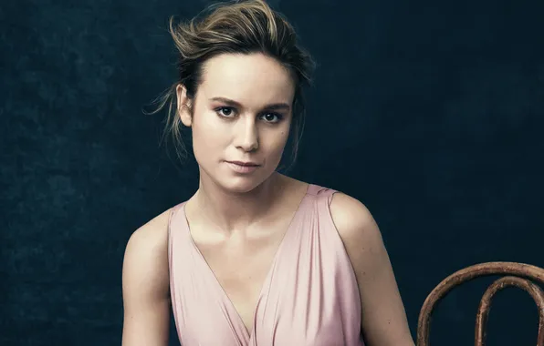 Background, portrait, dress, actress, chair, photoshoot, Brie Larson, The Hollywood Reporter