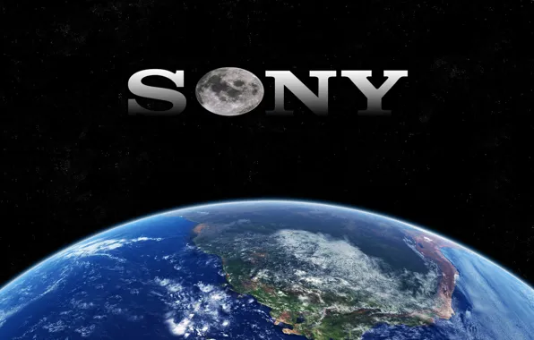 Earth, space, wallpaper, moon, sony