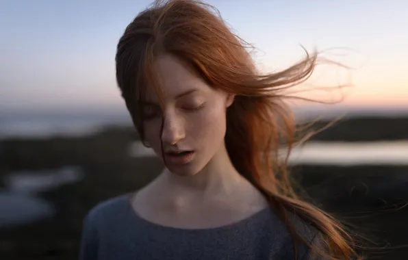 The wind, hair, Pauline, Aleks Five