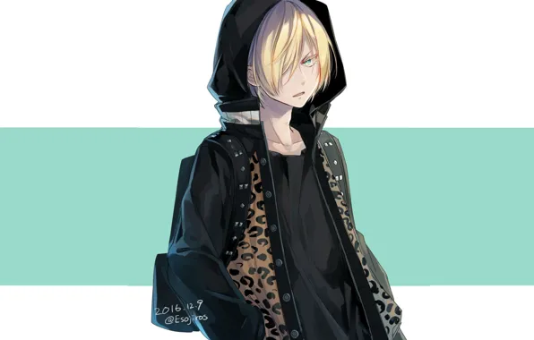 Background, strip, guy, skater, Yuri on the ice, Yuri Plisetsky, Yuri On Ice