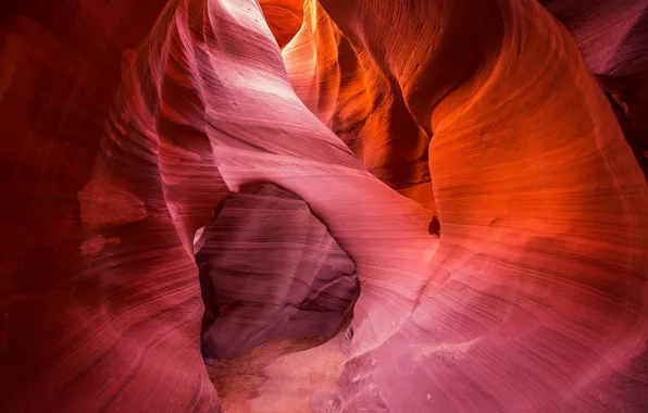 AZ, gorge, USA, Antelope canyon