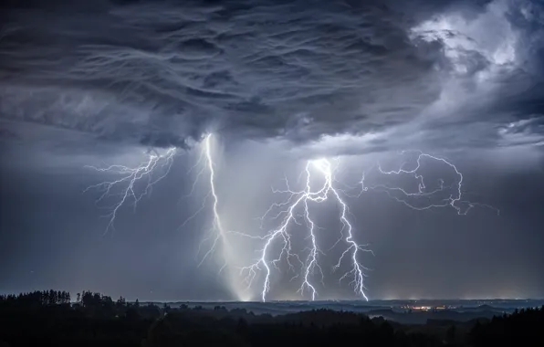 The sky, element, lightning, Germany