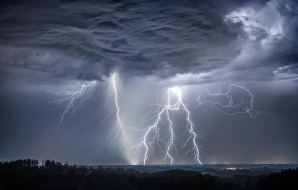 Picture the sky, element, lightning, Germany