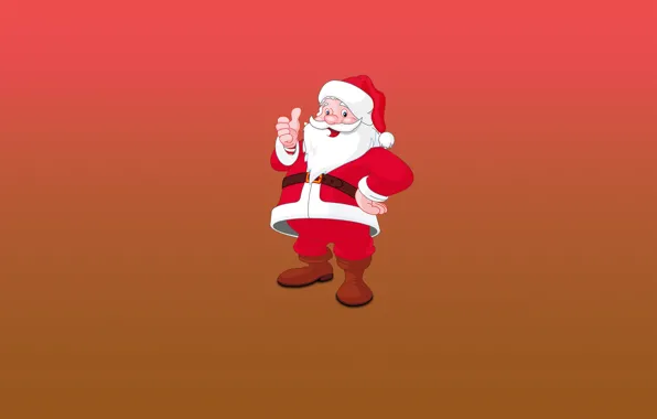 Minimalism, Christmas, Background, New year, Santa, Holiday, Mood