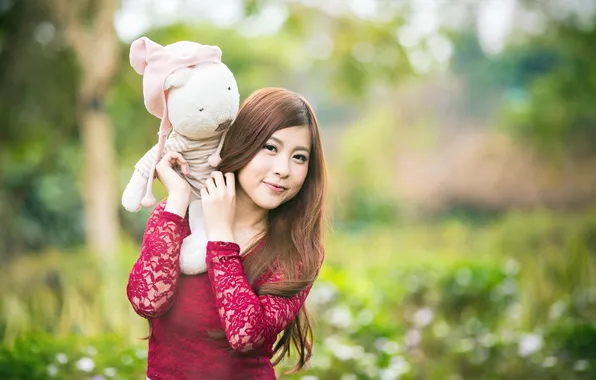 Picture mood, toy, girl