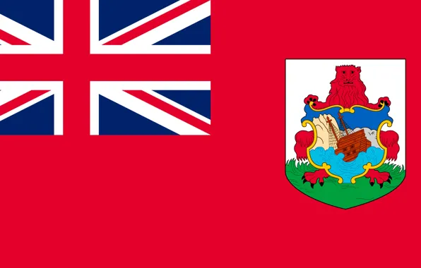 Picture flag, coat of arms, flag, Bermuda, bermuda, Bermuda