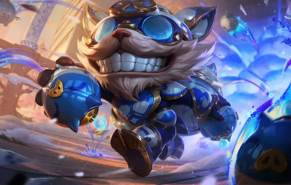 Teeth, glasses, running, game, character, character, League of Legends, LOL